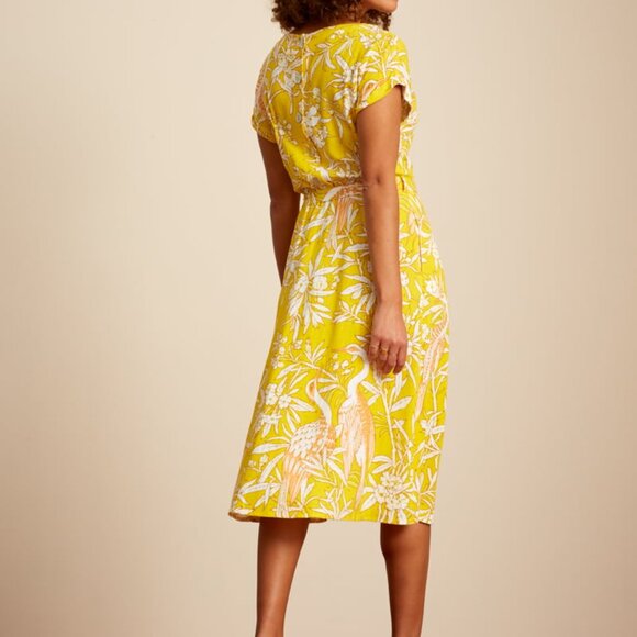 King Louie, Betty Yuca Dress, Mimosa Yellow, Size 40 (EU), EUC - Picture 3 of 5